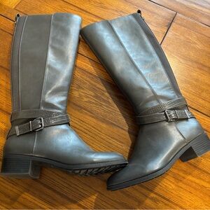 Bandolino Gray Heeled Boots